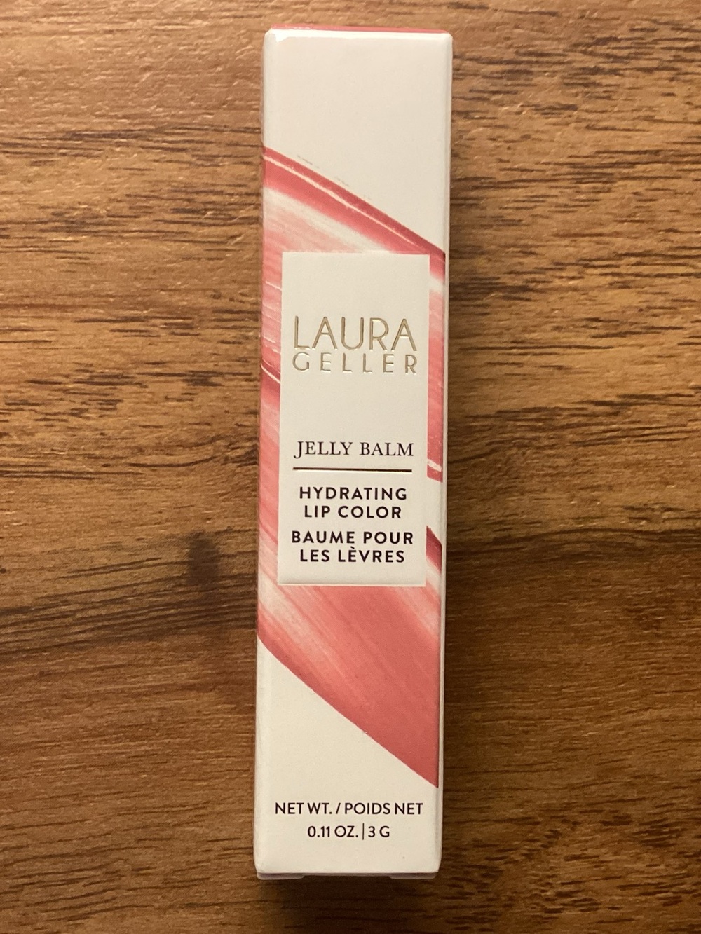 Laura Geller Jelly Balm Hydrating Lip Color in Shade In The Buff, New in Box